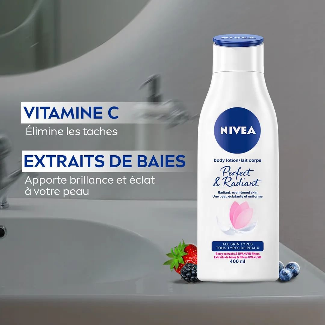Lait Corps NIVEA Perfect & Radiant SPF 15 – 400 ml CHEZ Bonusta.sn – Image 3