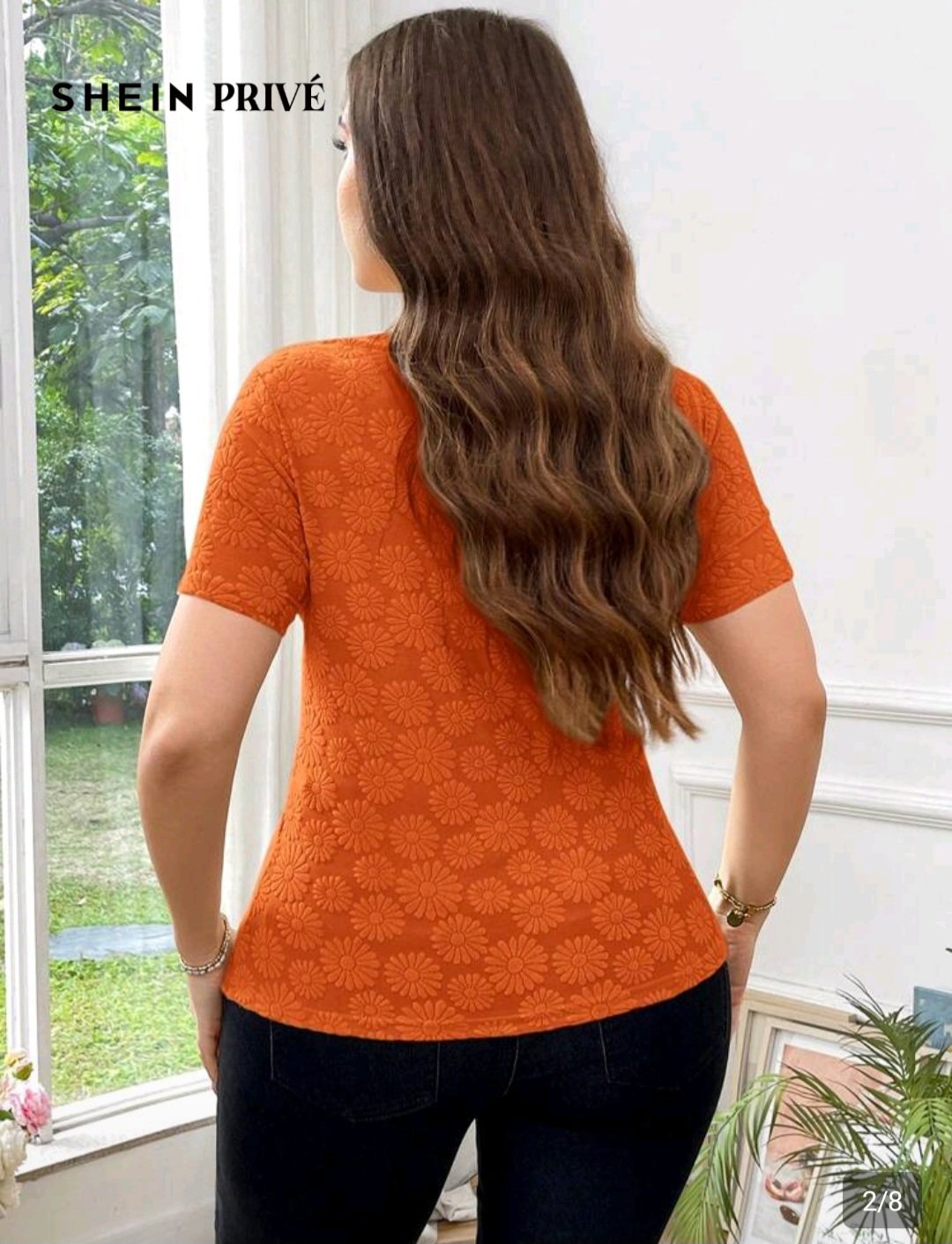 Top Asymétrique Épaules Dénudées Solersun Curve – Orange Éclatant (Taille 40-42 / Neuf Destock) – Image 2